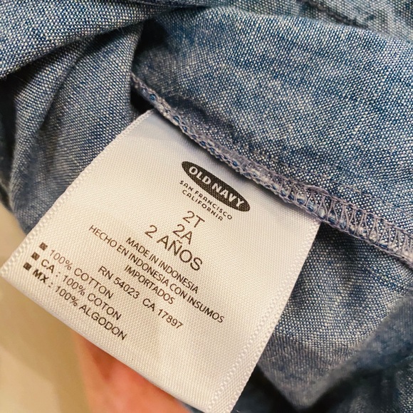 Old Navy Blue Jean Toddler Dress 👗👧🏼 - Picture 4 of 4